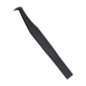 Boot Volume Eyelash Tweezers Black Plasma Coating