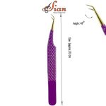Private Label Eyelash Tweezers Fiber Tip