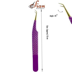 Private Label Eyelash Tweezers Fiber Tip