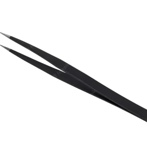 Black Titanium Plasma Coated Eyelash Tweezers