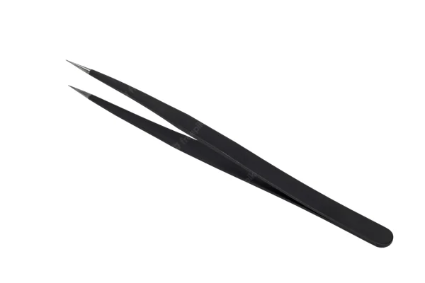 Black Titanium Plasma Coated Eyelash Tweezers